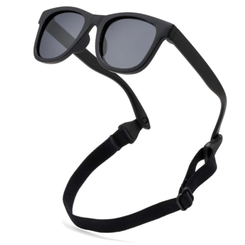 COASION Bendable Flexible Polarized Newborn Baby Sunglasses with Strap for Infant Boys Girls Age 0-12 Months CA8042