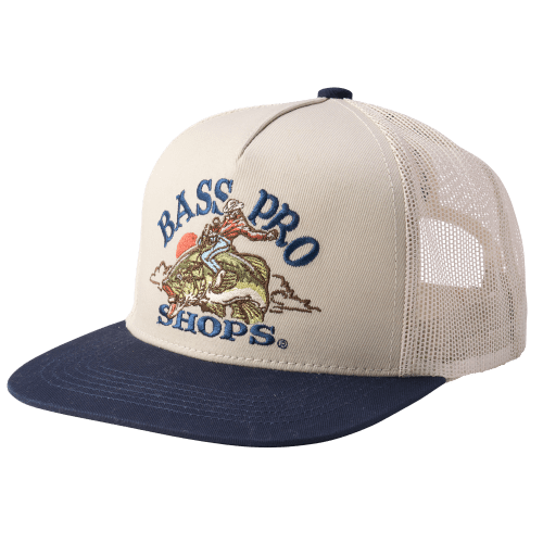 Bass Pro Shops Embroidered Fish Cowboy Twill Cap for Kids