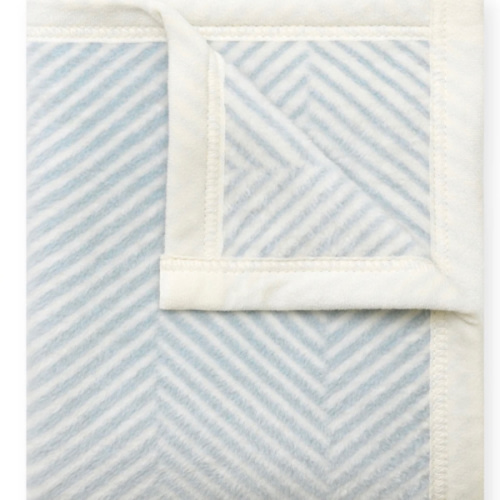 Harborview Herringbone Sky Mini Blanket
