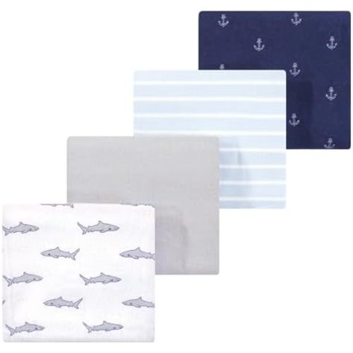 Luvable Friends Little Treasure Flannel Receiving Blankets 4pk