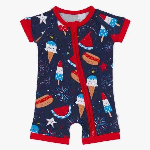 Snacks & Sparkles Shorty Zippy – Little Sleepies