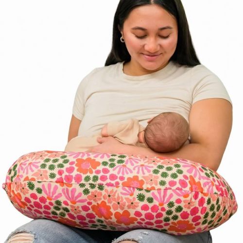 Boppy New Nursing Pillow - Pink Tropical Flowers