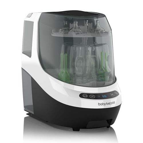 Baby Brezza Bottle Washer Pro - Baby Bottle Washer, Sterilizer + Dryer - All in One Machine Cleans Bottles, Pump Parts, & Sippy Cups - Replaces Hand Washing, Bottle Brushes and Drying Racks