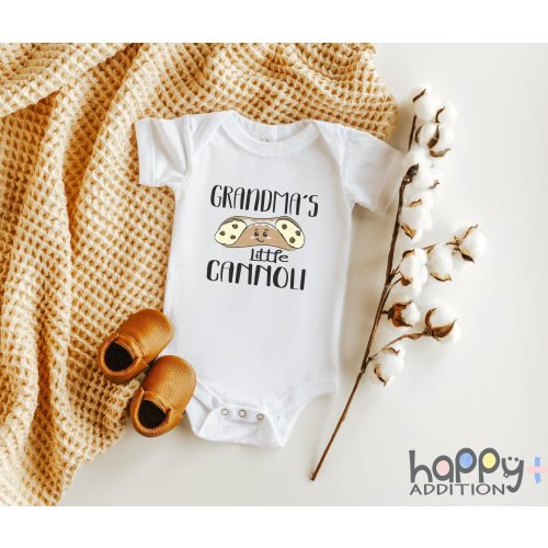 Personalized Grandma's Little Cannoli Onesie® Brand Bodysuit: Custom Baby or Toddler T-Shirt