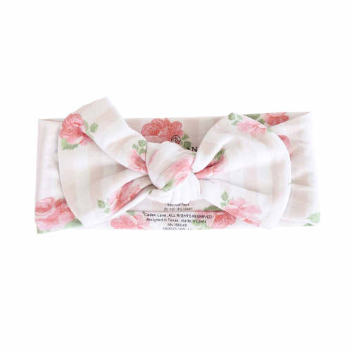 Rosy & Cozy Knit Large Bow Headwrap
