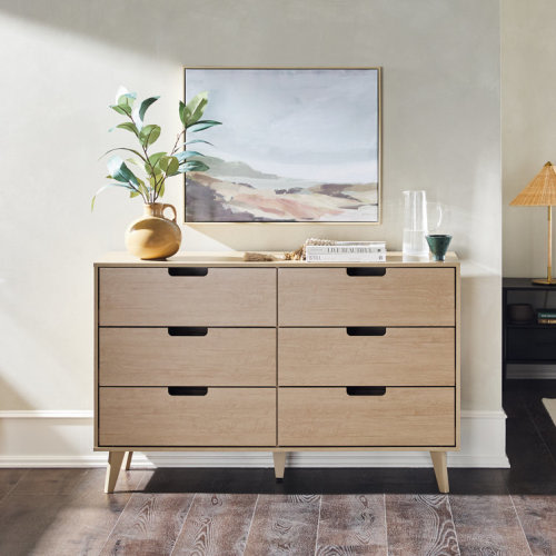 Lilette 6 Drawer 52" W Double Dresser