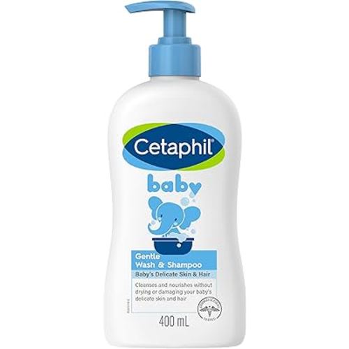 CETAPHIL Baby Gentle Wash and Shampoo 400ml, Suitable for Newborns & Infants, With Glycerin & Panthenol, Hypoallergenic, Dermatologist Tested, Paraben-Free, Tear-Free : Amazon.com.au: Baby
