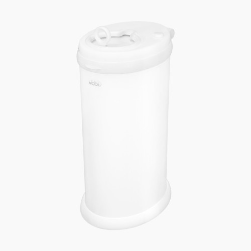 Ubbi Ubbi x Babylist Matte Steel Diaper Pail - Matte White | Babylist Shop
