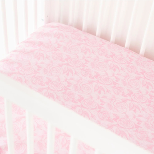 Whispering Roses Crib Sheet