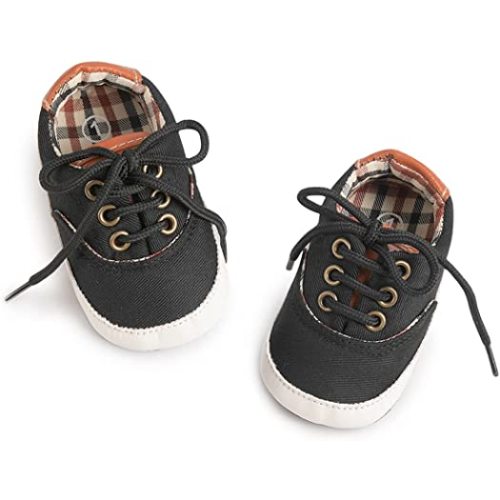 Morbido Infant Baby Boys Girls Canvas Sneaker Toddler Slip On Anti Skid Newborn First Walkers Candy Shoes
