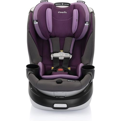 Evenflo Gold Revolve360 Slim 2-in-1 Rotational Car Seat with SensorSafe (Amethyst Purple)