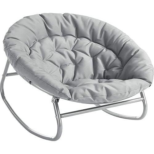 Rocking Saucer Chair, Grey