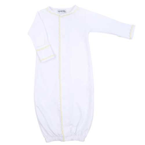 Baby Joy Converter with Yellow Crochet Trim