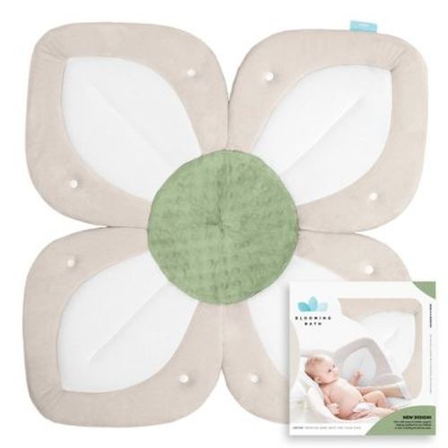 Blooming Bath Lotus Baby Bath Cushion - Cream/olive