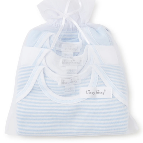 Simples Stripes Blue 3 Pack Bodysuit Set