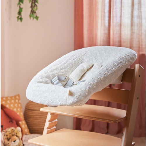 Tripp Trapp newborn - Hydrofiel Embroidered Daisy | Linnen