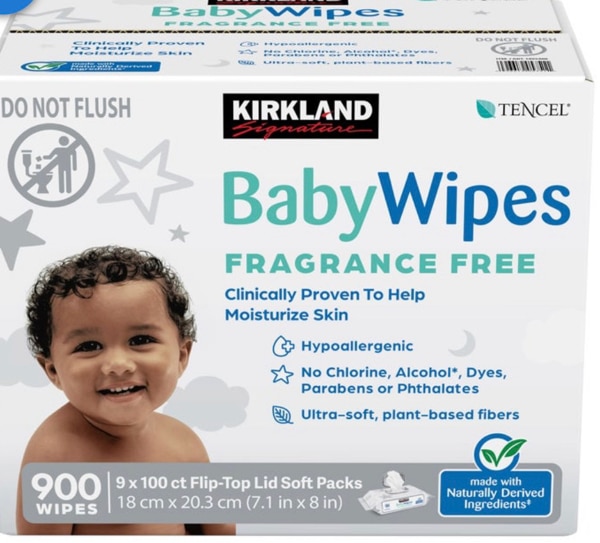 Kirkland Signature Baby Wipes Fragrance Free