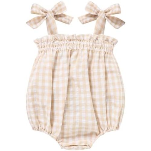 Baby Girl Summer Clothes Newborn Girl Outfits Cute Strap Baby Girl Romper Jumpsuit Infant Floral One Piece Bodysuit
