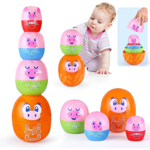 Wanonoo Easter Egg Toys for Toddlers, Easter Egg Hunt, Color Matching Game, Learning Montessori Toys Age 1-2, Easter Basket Stuffers for 1 Year Olds