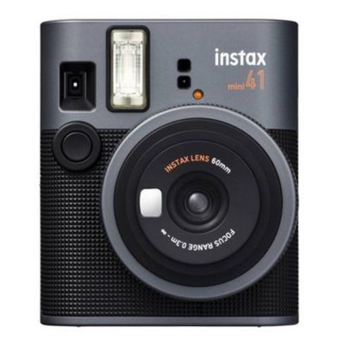 Fujifilm Instax Mini 41 Instant Camera - Black: Automatic Focus & Flash, Film Format