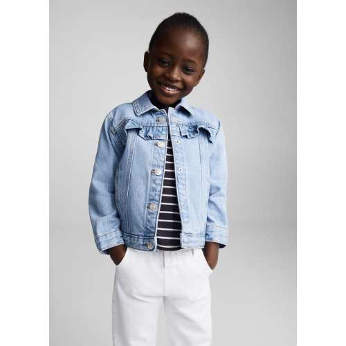 Frills denim jacket - Girls | Mango Kids USA