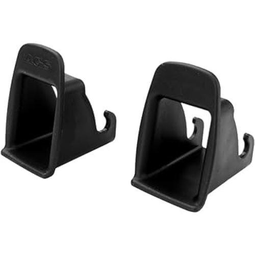 Shkalacar ISOFIX Interface Belt Latch Guide, 2 Pcs Car Seat ISOFIX Interface Buckle Fixed Guide Groove Seat Belt Bracket Connector,Black