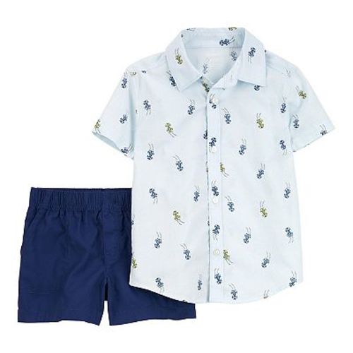 Baby Boy Carter's 2-Piece Race Car Button-Down Shirt Outfit Set