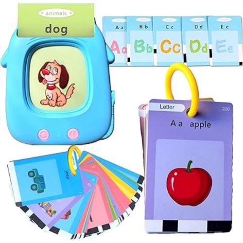 Toddler Learning Toys for 1 2 3 4 Year Old, Pocket Speech Talking Flash Cards, 274 Durable Plastic Sight Words, Montessori Toys for 1+ Year Old for Early Learning Tools for Boys & Girls