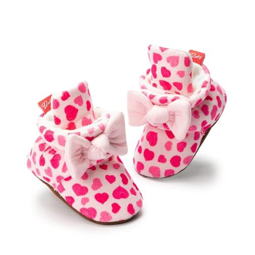 Meckior Newborn Infant Baby Girls Boys Warm Fleece Winter Booties First Walkers Slippers Shoes