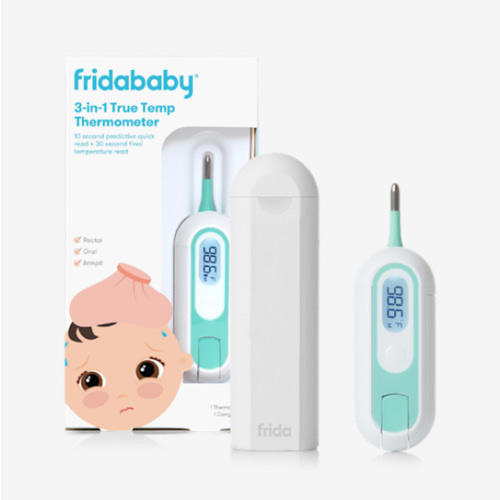 Frida Baby 3-in-1 Rectal, Underarm & Oral Thermometer for Kids, Digital Baby Thermometer for Infants, Toddlers, & Kids, FSA/HSA Eligible