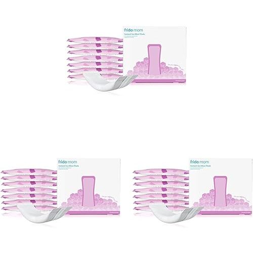Frida Mom 2-in-1 Postpartum Pads, Absorbent Perineal Ice Maxi Pads, Instant Cold Therapy Packs and Maternity Pad in One (Pack of 3)