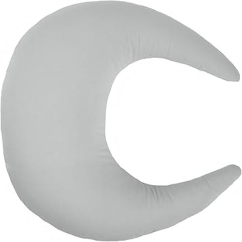 snuggle me Organic Nursing Pillow | Bottle & Breastfeeding Pillow with Organic Cotton Cover & Fiberfill, Machine Washable Feeding Pillow, Newborn Essentials Must Haves (Stone)