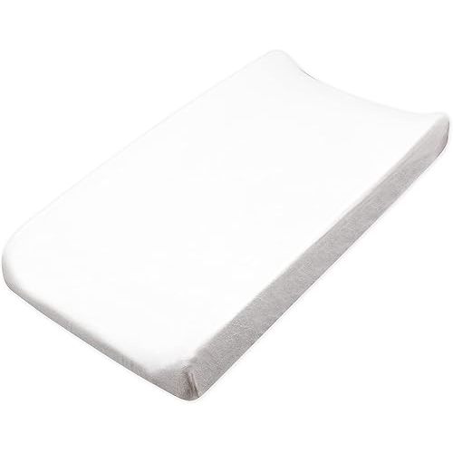 HonestBaby unisex baby Organic Terry Cotton Changing Pad Cover, Bright White, One Size US