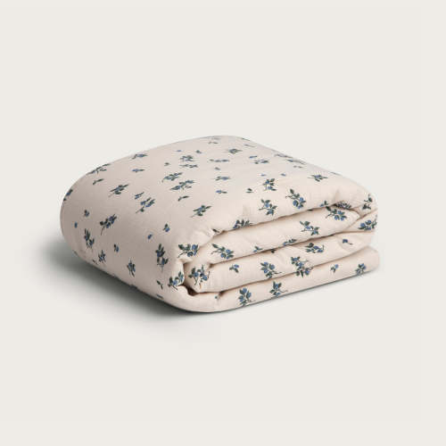 Garbo & Friends Muslin Filled Blanket - Blueberry