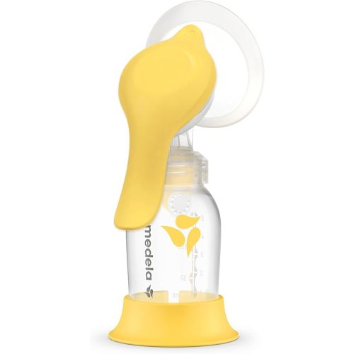 Medela Manual breast pump with Flex Shields Harmony Single Hand for More Comfort and Expressing More Milk