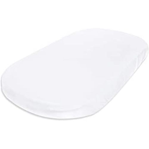 Burts Bees Baby Bassinet Sheet, Infant Fitted BEESNUG Cover, 100% Organic Cotton, Soft Unisex Newborn Essentials for All Standard Oval or Rectangle Bassinet Bed Pads or Mattresses - 15 x 33 Inches