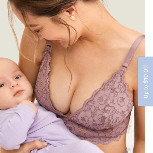 Lace Plunge Nursing Bralette
