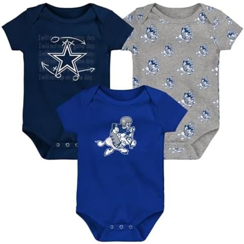 Outerstuff Newborn & Infant NFL Team Starter 3-Pack Bodysuit Set
