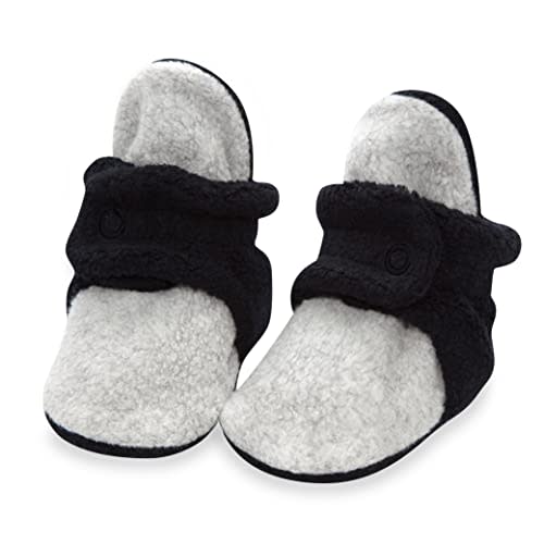 Zutano Unisex Fleece Baby Booties, Two Snap Closure, Newborn to 24 Months