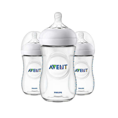 Phillips Avent Natural 3-Pack 9 oz. Bottles in Clear
