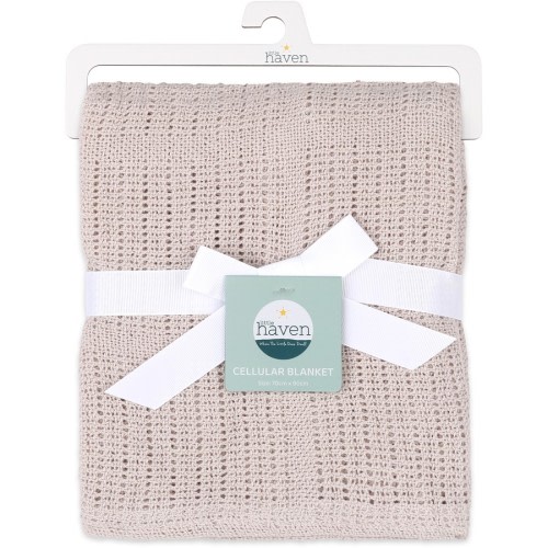 Little Haven Cotton Cellular Blanket - Natural