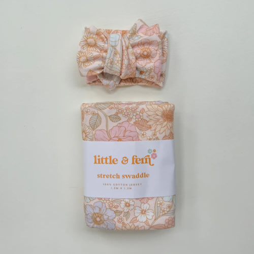 Swaddle Set | Pastel Bloom – Little and Fern