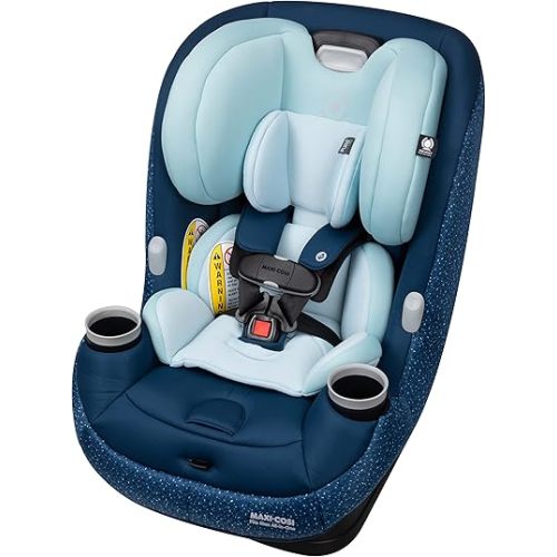 Maxi-Cosi Pria Max All-in-One Convertible Car Seat, Rear Facing Car Seat (4-40 lbs), Forward Facing Car Seat (22-65 lbs), High Back Booster Seat (40-100 lbs), Pure COSI, Tetra Blue