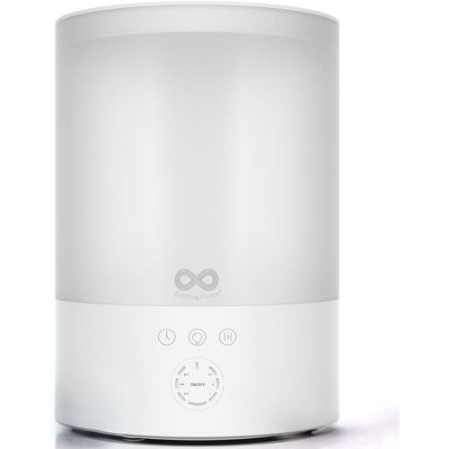 2.5L Top Fill Cool Mist Humidifiers for Bedroom, Baby & Kids - 20-Hour Run Time Humidifier, Quiet, Essential Oil Tray, Congestion & Dry Air Relief, Auto Shut-Off by Everlasting Comfort