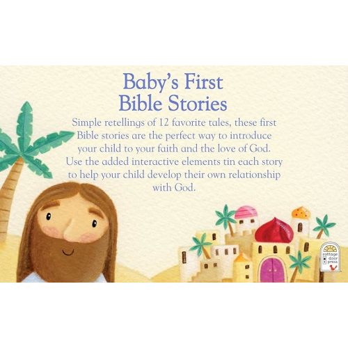 Baby's First Bible Stories Padded Board Book - Gift for Easter, Christmas, Communions, Newborns, Birthdays, Beginner Bible