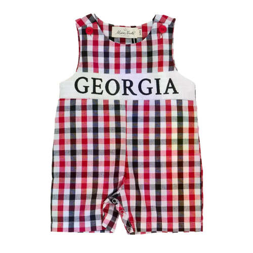 Georgia Smocked Gingham Jon Jon – universityspirit.com