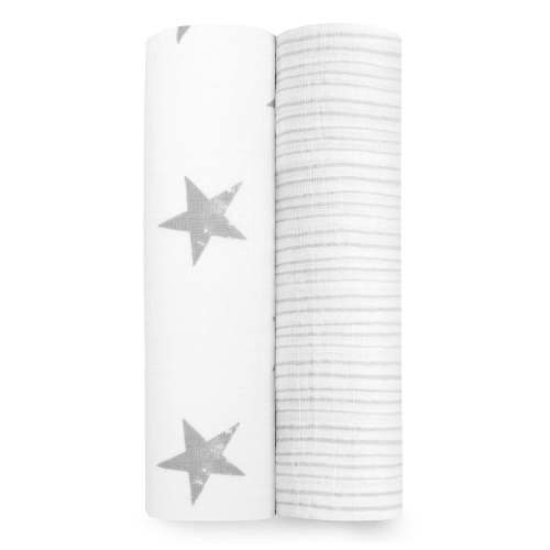 Aden + Anais™ Essentials 2-Pack Swaddles - Cotton Muslin - Dusty, Swaddles - Walmart.ca