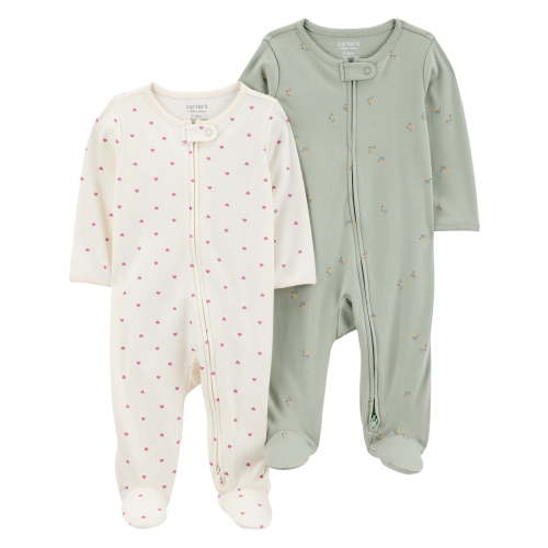 Carter's Child of Mine Baby Sleep N Play, 2-Pack, Sizes Preemie-6/9 Months