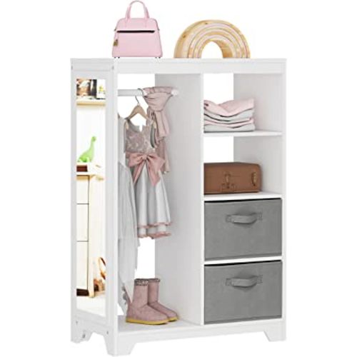 UTEX Kids Dress Up Storage with Mirror