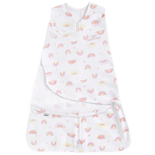 Sunshine Rainbows Cotton Newborn Swaddle | HALO